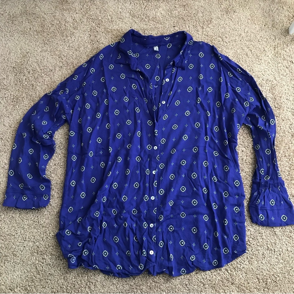 Free People Button Down Top